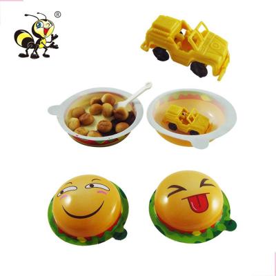 China OEM Candy Kids Huevos Sorpresa Surprise Chocolate Box Happy BALL Toy Cup With Small Egg Inside for sale