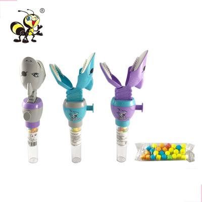 China Promotional Toys Promotional Toys Candy Toys Shark Fun Time Kids Toy Baby Candy Plastic Tube Shape Sugar Loaded Candy-Fill-Toys for sale