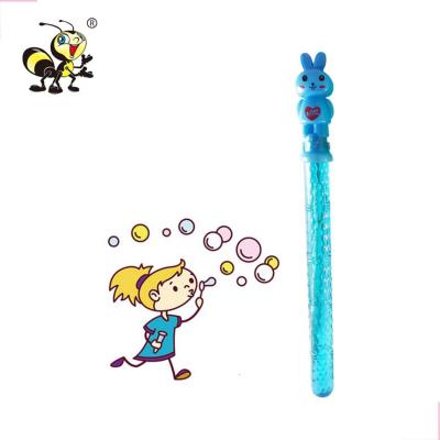 China Toy Magic Wand Liquid Plastic Soap Stick Water Game Fan Cartoon Bubbles Kids Toys for sale