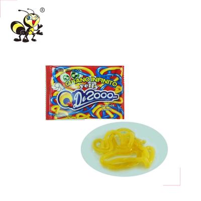 China Natural Natural Fruity Jelly Strips Candy Rope Jelly Gummy Candy for sale