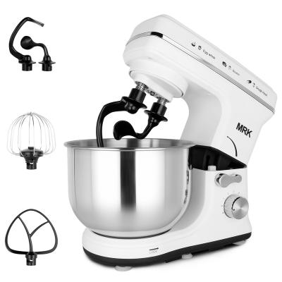 China Beater Ejector Button Ready To Board MRK White Stand Food Dough Mixer 4L 600W 6 Speed ​​Electric Tilt Head Mixer With S.S Bowl, Dough Hook, Beater, Beater for sale