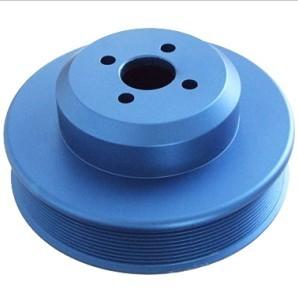 China Aluminum CNC Lathe Precision Machined Parts , Blue Oxidation for sale