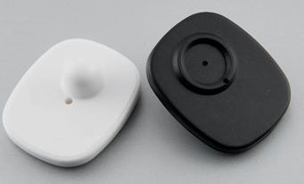 China White / Black EAS Security Tags , 8.2MHZ ABS PC PP Plastic EAS Hard Labels for sale