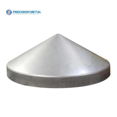 China Boiler customization plus size stainless material conical head for storage tank for sale