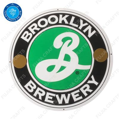 China Europe embossed metal aluminum round signs for sale