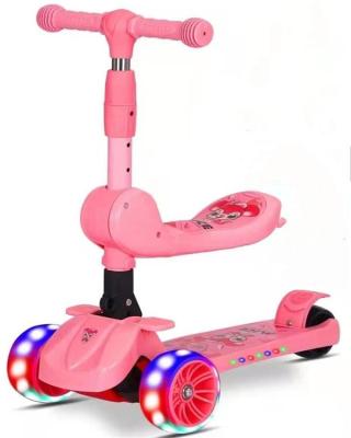 China Ride On Toy Factory Hot Selling Kids Toy Foot Scooter Colorful Deign Durable 3 Wheels Scooter With Seat for sale