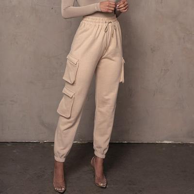 China CHAIV cp-005 Amazone Pocket Sweatpants Gaiters Jumpsuit Solid Color High Waist Anti-Static Drawstring Gaiters Casual Jumpsuits In Stock for sale