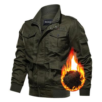 China QUICK DRY FNZ-0003-1 2021 high quality men's jackets and coated warm military leather jacket winter fleece jackets thicken for sale