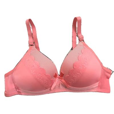 China 2021 New Young Girls Anti-UV Rimless Underwear Ultrasonic Embossing Small Thin Chest Adjustable Splicing Bra bra-0003 for sale