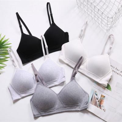 China Girls underwear high school students cotton thin bra-0010 Anti-UV without steel ring during puberty for sale