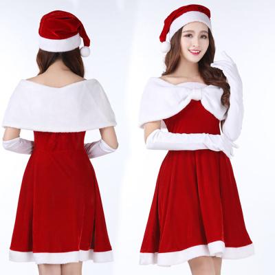 China Christmas party high quality female lingerie stage ds shawl dress plug materials SD-1855 cosplay dress for sale