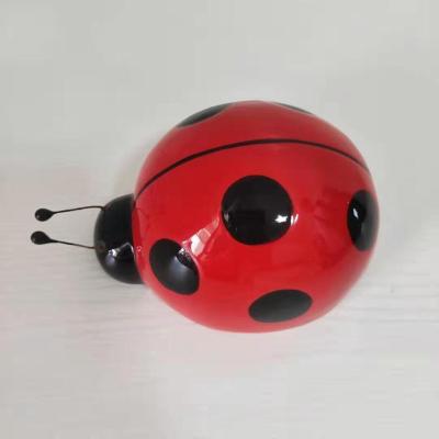 China New Viable Ceramic Ladybug Kitchen Sponge Holder Sponge Holder for sale