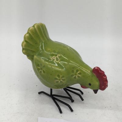 China Hand-painted ceramic chickens and rooster home decoration 2019 new design for sale