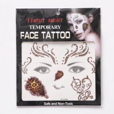 China Fashion Party Decoration Temporary Custom Face Face Temporary Tattoo for sale