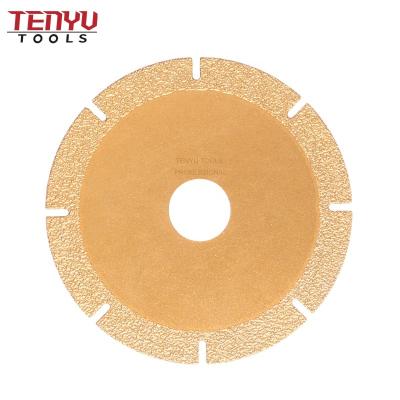 China Marble Professional Continuous Vacuum Brazed Diamond Saw Blades Tools For Glass Cutting Disc Diamond Blade for sale