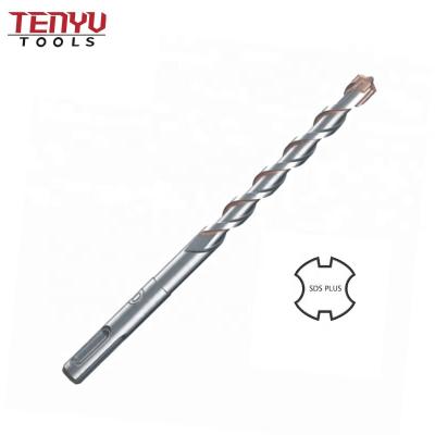 China Masonry Drilling Auto-Welding Carbide Head Cross Tip U Pipe SDS Plus Rotary Hammer Drill Bits For Masonry Concrete And Hard Stone for sale