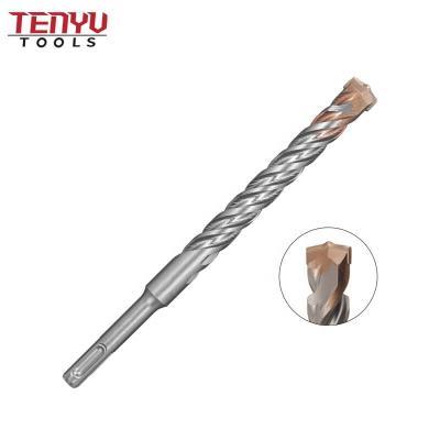 China Masonry Drilling Carbide Single Tip 4 Flute SDS Plus Rotary Hammer Drill Bit For Concrete And Hard Stone for sale