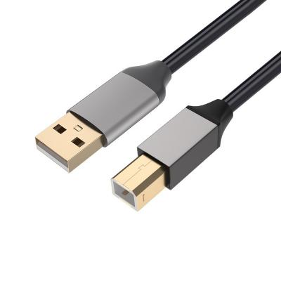 China For 2AM Cable Metal Shell Gold Plated Connector 2m 3m USB Data Sync Printer Computer USB Printer to Printer BOM Cable for Computer Printer for sale