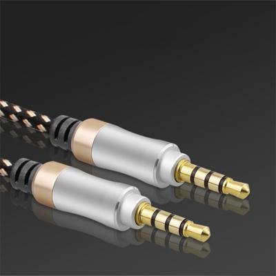 China aux cable Durable 3.5mm Car Audio 3.5mm Jack Audio Extension Cable Wire Gold Plated for sale