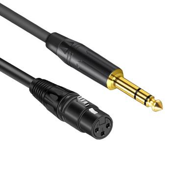 China Xlr Adapter To 1 4 Jack 1/4 To XLR Adapter Professional 6.35mm Male To 3P XLR Cable For Guitar Microphones Speakers Consoles Sound Amplifier for sale