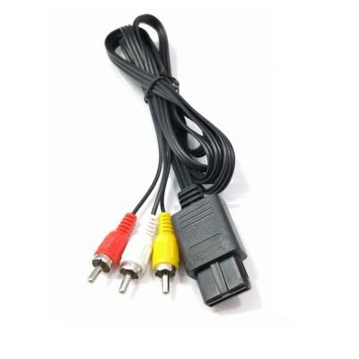 China Female USB To Male 3 RCA AV TV Video Cord Cable 1.8m For Nintendo 64 N64 Gamecube AV Cable for sale