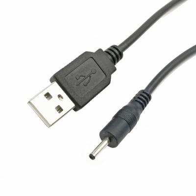 China Wholesale Industrial Black USB 2.0 Adapter Cable 0.8m Male Plug To DC Power Male Jack 2.5mm x 0.7mm Cord Cable for sale