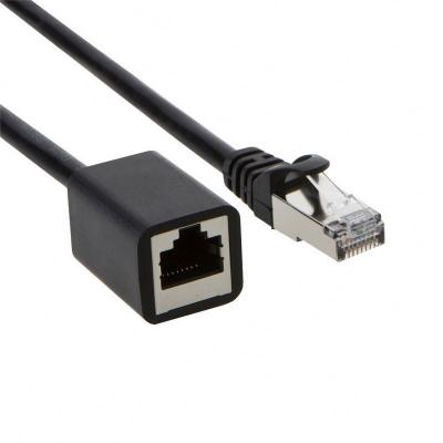 China Wholesale Telecom Communication Ethernet Extension Cable CAT6 RJ45 Male to Female Shielded LAN Network Patch Cord for sale