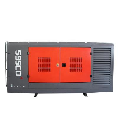 China 2021 ZHIGAO S95CD Series Lubricated Wholesale Diesel Air Compressor Screw Engineering Stationary Air Compressor For Sale for sale