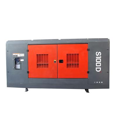 China ZHIGAO S100D wholesale price industrial equipment lubricated stationary screw air compressors for sale