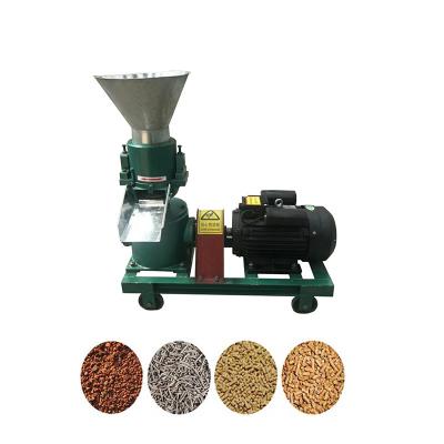 China Flat Burning Die 9KLP-160 5.5kw Capacity 100-150kg/h Livestock Poultry Animal Feed Pellet Maker Making Mill Machine for sale