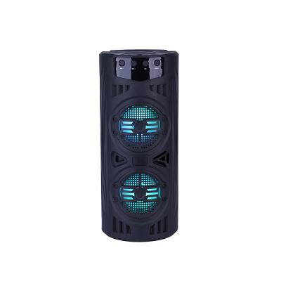 China LED Flashing light Wireless Bluetooth Speaker Outdoor Subwoofer Sound Box With Microphone And Colorful Led Flashing Light for sale