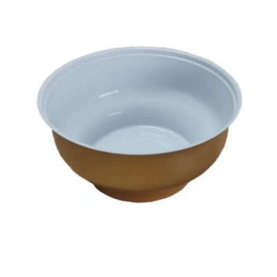 China Eco-friendly Disposable Recyclable Food Pastry Packaging Container Aluminum Foil Circular Bowl for sale