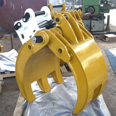 China Building Material Stores Factory Low Price PC120 Excavator Grab Hydraulic Thumb Bucket for sale