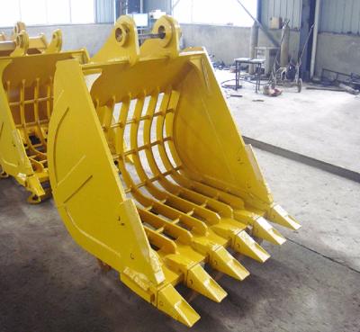 China Construction worksÂ   Sieve Bucket Excavator, Grid Bucket Excavator, Skeletal Examining Bucket for sale