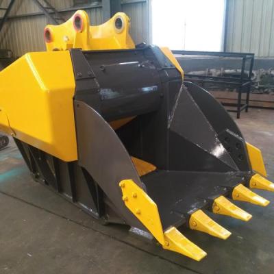 China New 0.75m3 Machinery Repair Shops Construction Machinery Crusher Bucket For 30 Ton Excavator for sale