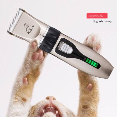 China Car power display washed ceramic knife head cat and dog electric push-scissors do not hurt pets rechargeable pet clipper for sale