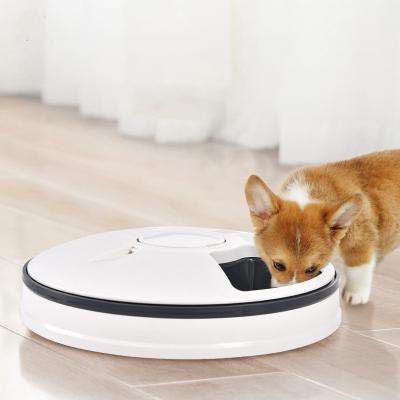 China Six Hole Timing Automatic Quantification Smart Pet Feeder Pet Feeder Automatic Pet Supply for sale