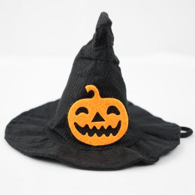 China Magic Headgear Cat Dog Bat Pumpkin Hat Halloween Cosplay Pet Viable Creative Magician for sale