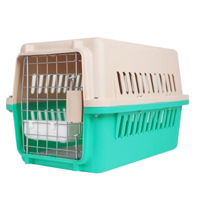 China Cat Air Travel Sky Kennel Dog Airline Pet Portable Box Shipping Approved Large Carrier Cage for sale