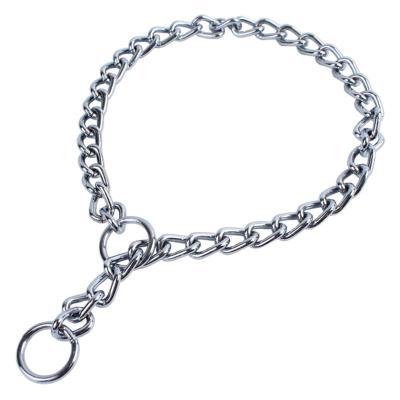 China High Quality Viable Heavy Duty Stainless Steel Metal Pet Chain Slip Chain Dog Training Obstruction Collar for sale