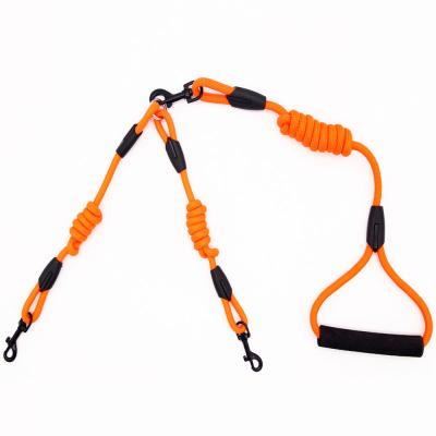 China Thoughtful Walking Dog Head Double Pull Current Pet Rope Collars And Leashes Set For Dogs for sale