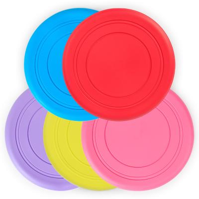 China Wholesale Viable Pets Frisbeed Toys Accessories Soft Silicone Frisbeed Pet Bite Resistant For Training Dogs for sale