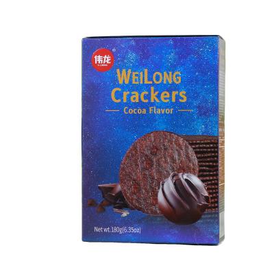 China Low Salt Cocoa Chocolate Flavor OEM Wholesale Thin Cookies Cookies and Biscuits zu verkaufen