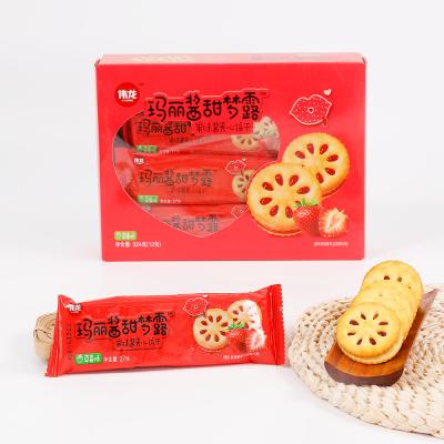 China Natural Halal Fruit Flavors Creams Popping Candy Sandwich Cookies Cookie Wholesale zu verkaufen