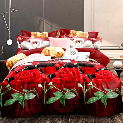 China Selling Widely Used Set Factory Polyester Bed Sheets Luxury Bed Sheet Fabric Shrink-Resistant for sale