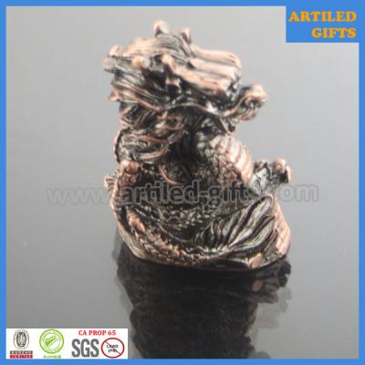 China Traditional Chinese zodiac gifts 3D metal Dragon tabletop decoration for sale