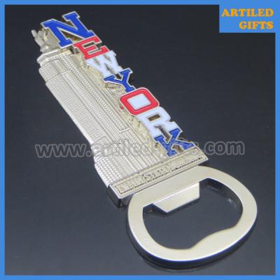 China 3D casting nickle metal New York Empire State Building souvenir bottle openers for sale