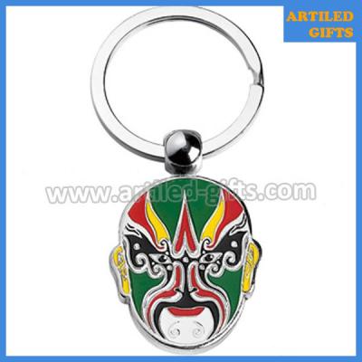 China Unique design Peking opera facial mask keychain as collectible art gifts for sale