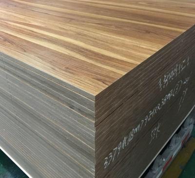 China Manufacturer HMR 18mm Modern Wood Board Natural MDF Veneer Laminated MDF Panel Sheet Plain MDF Raw Board for sale