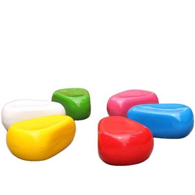 China Modern Outdoor Colorful Stool Garden Stool Fiberglass Chair Finn Stone Ball Chair Modern Outdoor Colorful Stool for sale